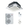 Immagine di Mitsubishi PLA-EA Climatizzatore monosplit inverter | unità esterna STANDARD INVERTER unità interna 50000 BTU con griglia bianca e telecomando a infrarossi PUHZ-P140VHA4-PLA-RP140EA