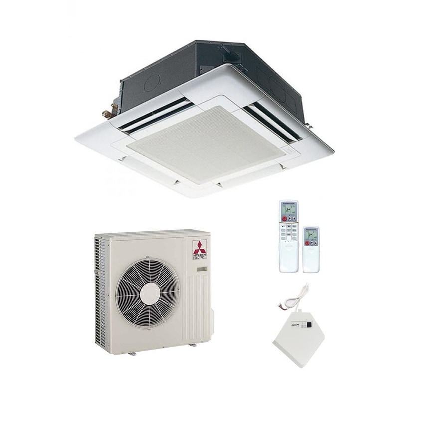 Immagine di Mitsubishi PLA-EA Climatizzatore monosplit inverter | unità esterna STANDARD INVERTER unità interna 24000 BTU con griglia bianca e telecomando a infrarossi SUZ-KA71VA6-PLA-RP71EA