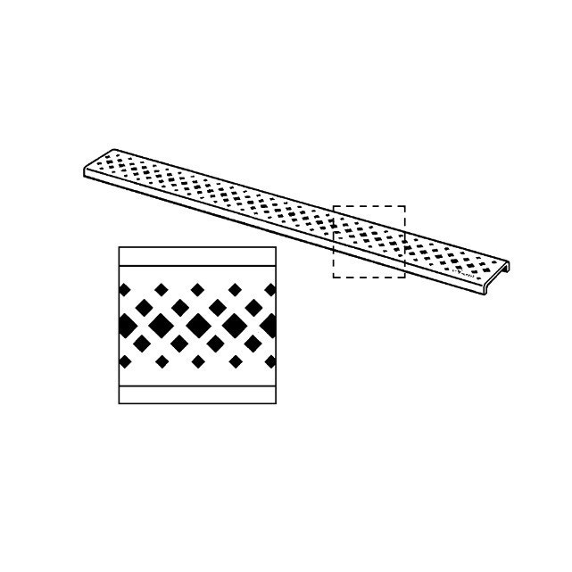 Immagine di Viega ADVANTIX griglia advantix visign ER1 finitura opaco da 75 cm (serie fino al 2015) 570422