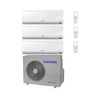 Immagine di Samsung NEW STYLE PLUS Climatizzatore trial split inverter Bianco | unità esterna 5.2 kW unità interne 7000+9000+9000 BTU AJ052MCJ3EH/EU+AR07NXFHBWKNEU+2xAR09NXFHBWKNEU