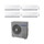 Samsung NEW STYLE PLUS Climatizzatore quadri split inverter Bianco | unità esterna 7 kW unità interne 7000+7000+7000+7000 BTU AJ070MCJ4EH/EU+4xAR07NXFHBWKNEU
