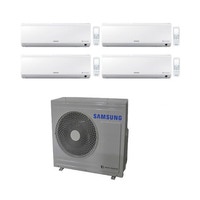 Immagine di Samsung NEW STYLE PLUS Climatizzatore quadri split inverter Bianco | unità esterna 7 kW unità interne 7000+7000+7000+9000 BTU AJ070MCJ4EH/EU+3xAR07NXFHBWKNEU+AR09NXFHBWKNEU