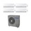 Immagine di Samsung NEW STYLE PLUS Climatizzatore quadri split inverter Bianco | unità esterna 7 kW unità interne 7000+7000+7000+12000 BTU AJ070MCJ4EH/EU+3xAR07NXFHBWKNEU+AR12NXFHBWKNEU