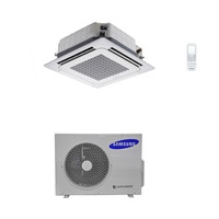 Immagine di Samsung Cassetta 4 VIE Climatizzatore monosplit inverter | unità esterna 5.2 kW unità interna 18000 BTU con pannello e comando wireless AC052MN4DKH/EU-AC052MXADKH/EU-PC4NUSKAN-MR-EH00