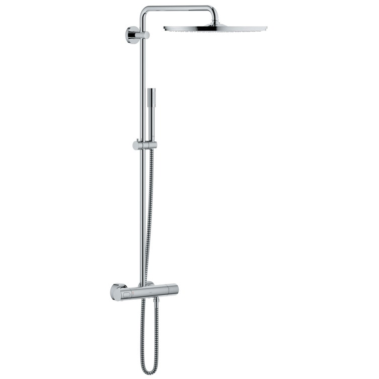 Colonna Doccia Con Miscelatore Termostatico Prezzi.Grohe 27174001 Rainshower System Colonna Doccia Con Miscelatore Termostatico E Soffione O 400 Mm Manopola Doccia Monogetto Cromo Grohe Ecojoy Prezzi E Offerte Su Tavolla Com