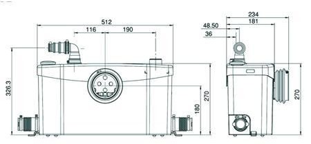 Immagine di SFA Sanitrit Saniplus Trituratore da esterno SSS