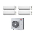 Immagine di Toshiba AKITA EVO II Climatizzatore quadri split inverter Bianco | unità esterna 8 kW unità interne 7000+7000+7000+16000 BTU RAS-4M27S3AV-E+3xRAS-M07N3KV2-E1+RAS-B16N3KV2-E1