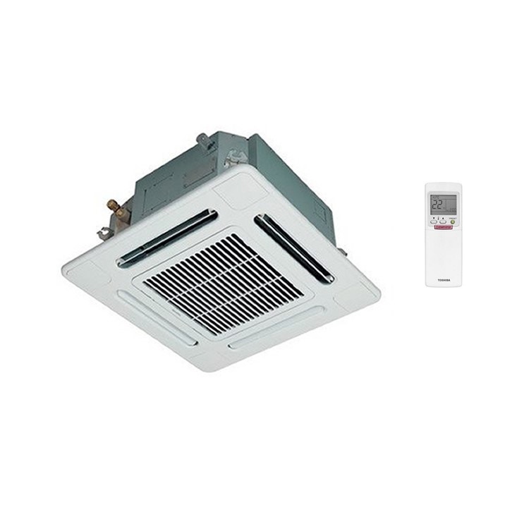 Immagine di Toshiba CASSETTA A 4 VIE unità interna multisplit 18000 BTU con griglia e telecomando a raggi infrarossi RAS-M16SMUV-E+RB-B11MC(W)E