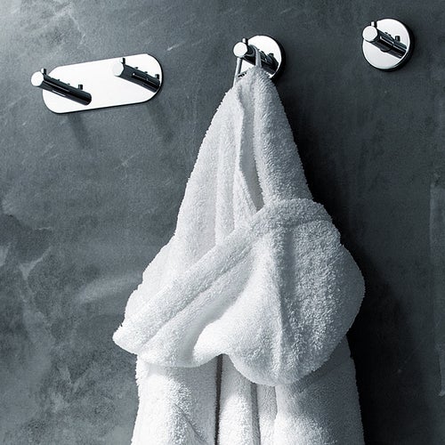 Immagine di Inda GEALUNA appendiabiti doppio, finitura cromo A1020BCR