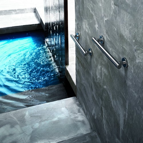 Immagine di Inda GEALUNA maniglione 1.500N (150 Kg) L.45 cm, finitura cromo A1095BCR