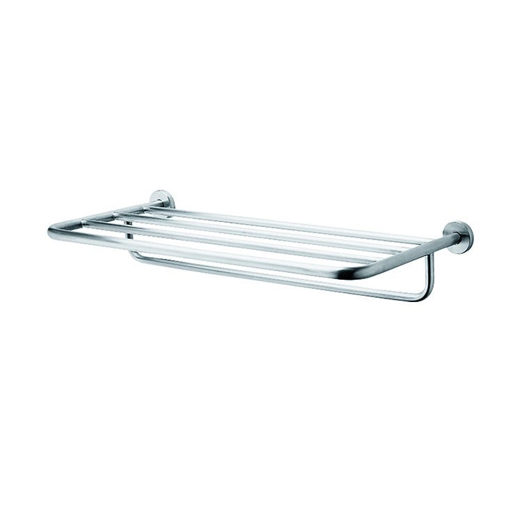 Immagine di Inda Inox portateli con portasalviette interasse 60cm, finitura inox spazzolato A14690 NS