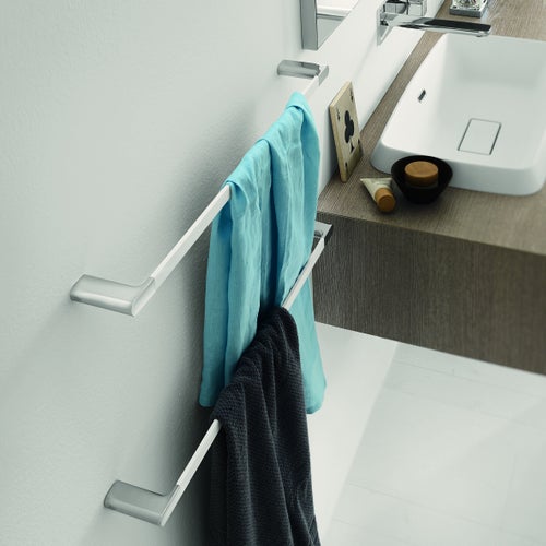 Immagine di Inda MITO portasalviette L.49 cm, finitura cromo e bianco opaco A2018BWY