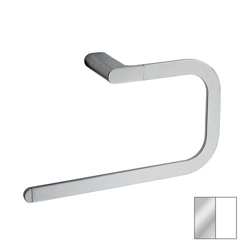 Immagine di Inda Mito portasalviette ad anello, finitura cromo/bianco A20160 CW