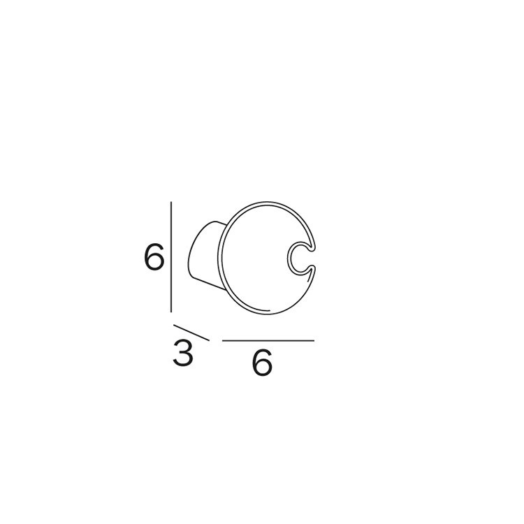 Immagine di Inda Logic appendiabiti, finitura cromo A3320A CR
