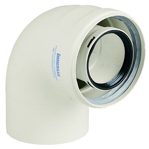 Immagine di Immergas Kit curva  90ø scarico fumi coassiale 60/100 PPS 3.012093