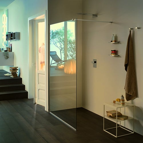 Immagine di Inda Walk In parete doccia in vetro temperato 6mm B2565 A AN 01