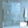 Inda Walk In parete doccia in vetro temperato 8mm, vetro con fascia serigrafata B2580 0 AN 73