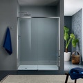 Immagine di Inda Trendy Design porta scorrevole sinistra per nicchia, finitura cromo/silver B4432 S AK 01