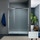 Inda Trendy Design porta scorrevole sinistra per nicchia, vetro rigato, finitura cromo/silver B4430 S AK 51