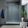 Inda Trendy Design porta scorrevole sinistra per nicchia, vetro grigio, finitura cromo/silver B4430 S AK 14