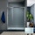 Inda Trendy Design porta scorrevole sinistra per nicchia, vetro finitura ice, finitura cromo/silver, Trattamento Anticalcare B4430 S AK 801A