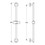 Immagine di Ideal Standard IDEALRAIN asta murale da 60 cm per doccetta M1/M3, finitura cromo B9420AA