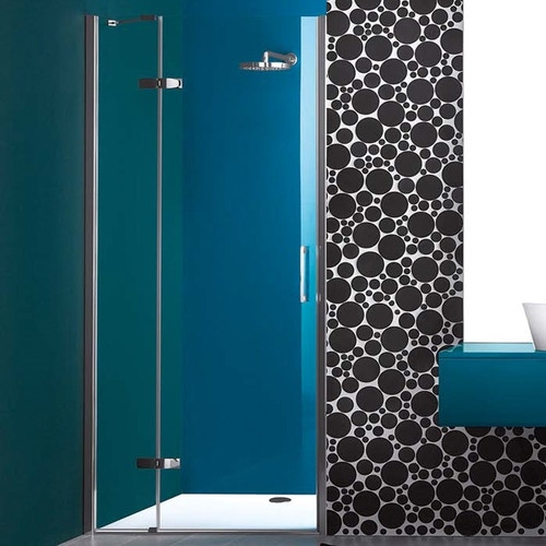 Immagine di Inda Praia Design porta a battente ed elemento fisso per nicchia B1144 0 AN 01