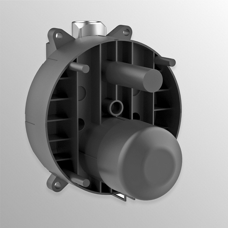 Immagine di Ideal Standard Corpo ad incasso (Kit 1), per miscelatore monocomando ad incasso, angolo di funzionamento a 120°, neutro A1300NU