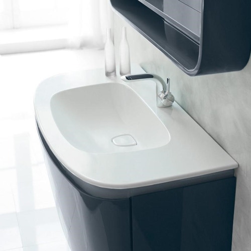 Immagine di Ideal Standard Dea Lavabo Top 1000x540 mm,con foro centrale aperto, sistema troppopieno nascosto Ideal Flow, bianco T044801