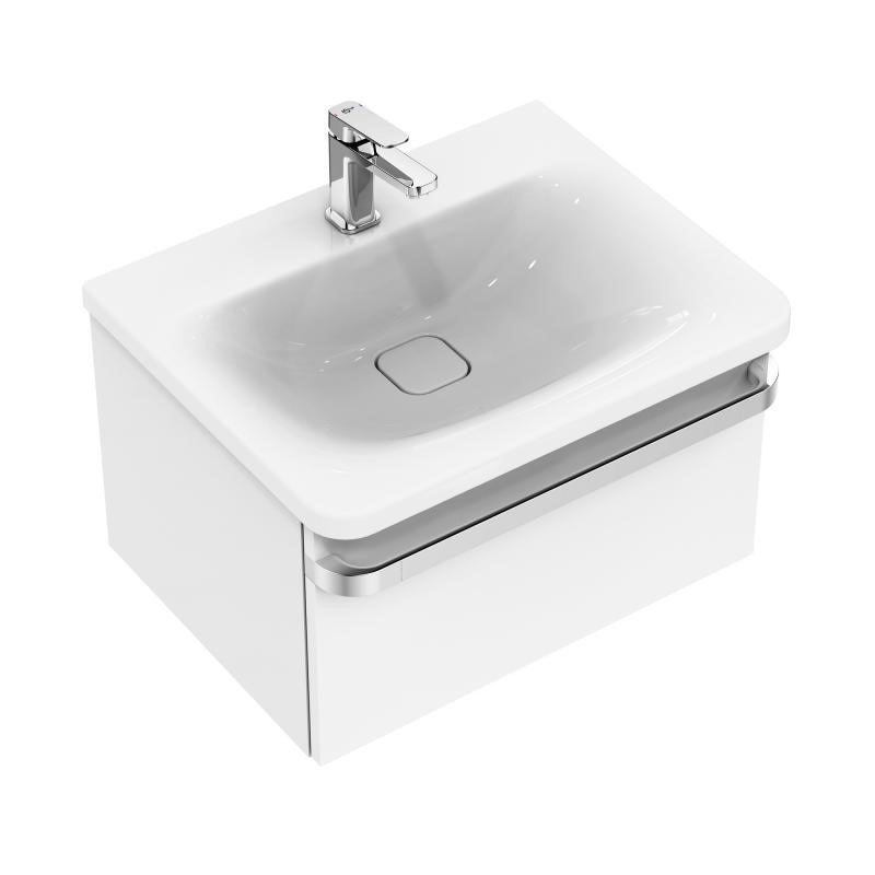 Immagine di Ideal Standard TONIC II lavabo Top 60 x 50 cm con foro rubinetteria senza troppopieno, marrone chiaro K0837FM