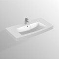 Immagine di Ideal Standard 21 lavabo Top 100 x 54 mm con foro rubinetteria e troppopieno, bianco T001901