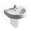 Immagine di Ideal Standard CONNECT lavabo Arc da 55 cm con foro rubinetteria con troppopieno, bianco E713101