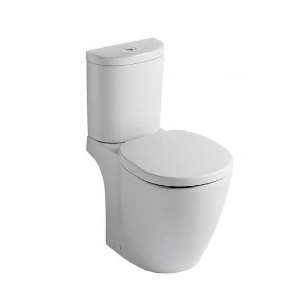 Immagine di Ideal Standard Connect Vaso per cassetta scarico a parete  senza sedile, fissaggi a pavimento, bianco E803601