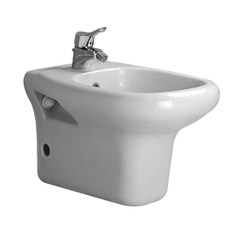 Immagine di Ideal Standard Tesi Classic Bidet sospeso monoforo, erogazione dell’acqua dal rubinetto, bianco R373961