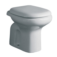 Immagine di Ideal Standard Tesi Classic Vaso scarico a parete, flussometro, cassetta alta, bianco T303561