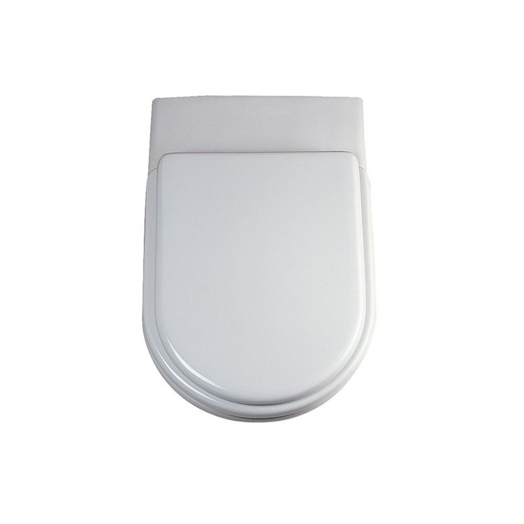 Immagine di Ideal Standard Esedra Sedile in termoindurente per vaso - cerniere acciaio inox, bianco T627701