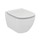 Ideal Standard TESI vaso sospeso completo di sedile slim a cacciata con scarico a parete, fissaggi nascosti, colore bianco T354201