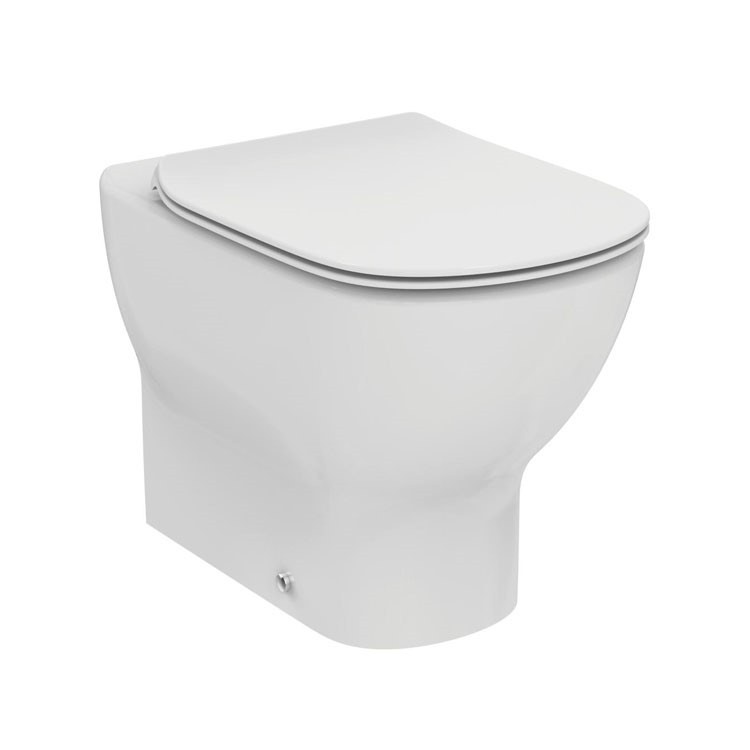 Immagine di Ideal Standard TESI vaso filo parete universale con sedile slim a sgancio rapido, colore bianco T353201