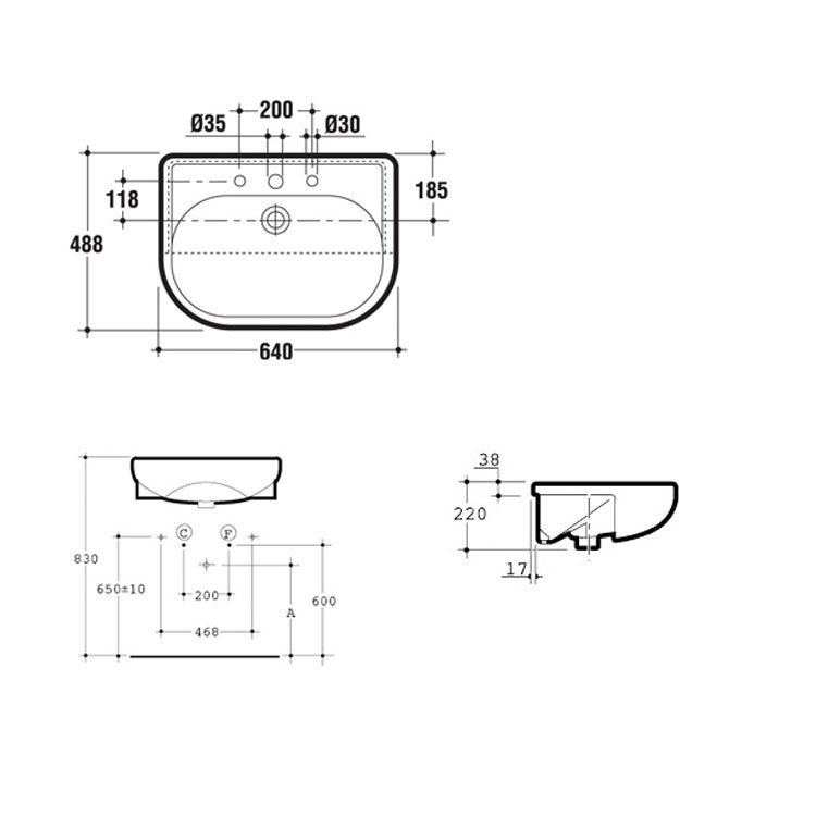 Kit Di Fissaggio A Parete Per Lavabo Sospeso Sanitario Vite