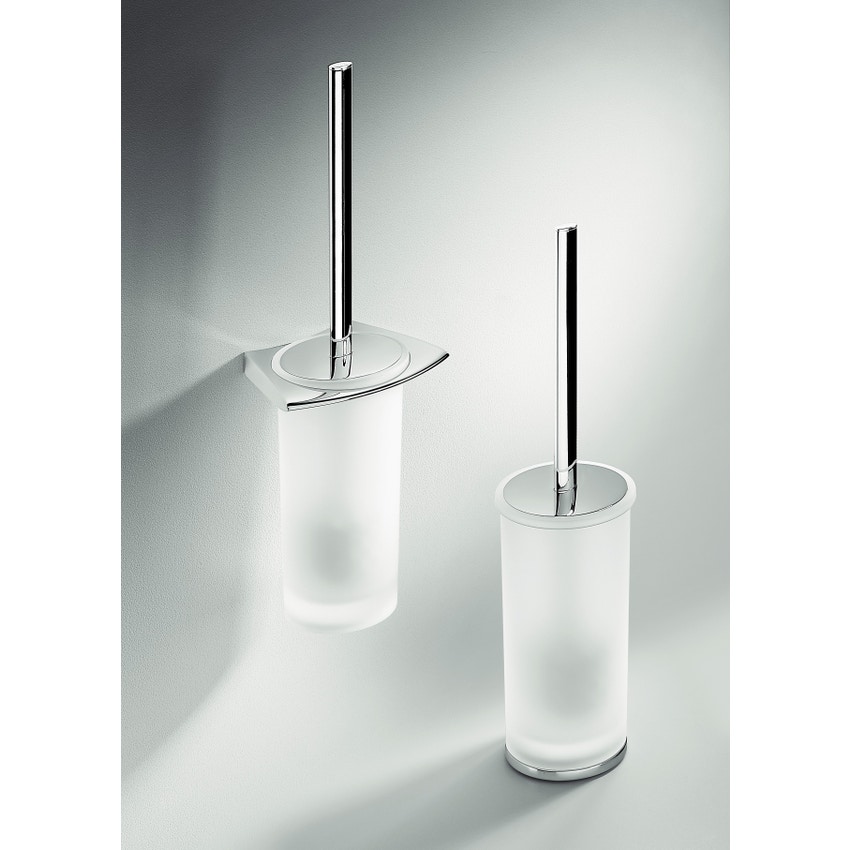 Immagine di Colombo Design LAND porta scopino d'appoggio, finitura cromo B28060CR-VAN