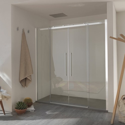 Immagine di Inda Air porta con due ante scorrevoli per nicchia, Trattamento Anticalcare B8238 2 AN 011A