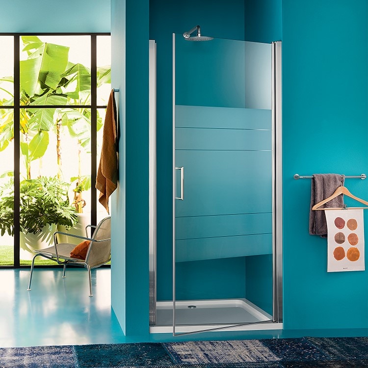 Immagine di Inda Claire Design porta a battente per nicchia, vetro serigrafato B5146 I TT 57
