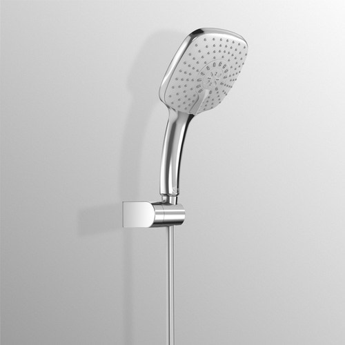 Immagine di Ideal Standard IDEALRAIN minikit doccia XL3 Cube, doccetta di dimensione 13 x 13 cm a 3 funzioni, cromo B0023AA