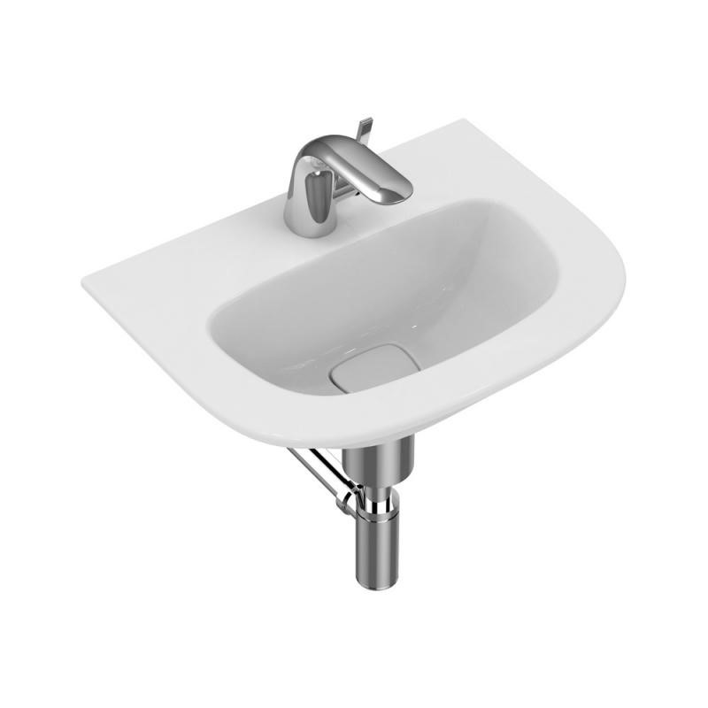 Immagine di Ideal Standard DEA lavabo top 50 cm monoforo, troppopieno nascosto Ideal Flow, colore bianco T044901