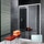Inda Trendy porta scorrevole sinistra per nicchia, vetro finitura ice, finitura cromo/silver B4430 L AK 80