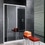 Immagine di Inda Trendy porta scorrevole destra per nicchia, finitura cromo/silver B4430 R AK 01