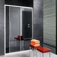 Immagine di Inda Trendy porta scorrevole destra per nicchia, finitura cromo B4430 R AN 01