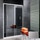 Inda Trendy porta scorrevole destra per nicchia, vetro grigio, finitura cromo B4430 R AN 14