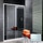 Inda Trendy porta scorrevole destra per nicchia, vetro finitura ice, finitura cromo, Trattamento Anticalcare B4430 R AN 801A