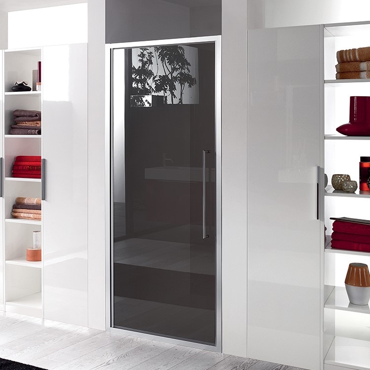Immagine di Inda Trendy porta a battente per nicchia, finitura cromo B4440 T AN 01